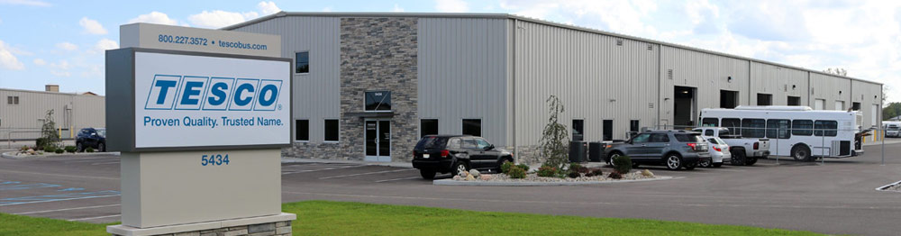 TESCO's Navarre office bus lot