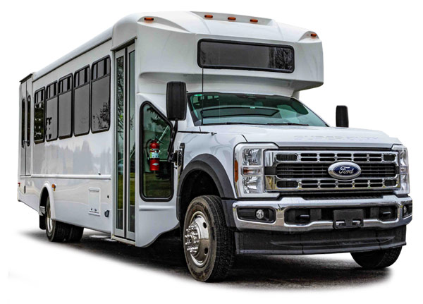 24 passenger 2 wheelchair F550 cutaway bus