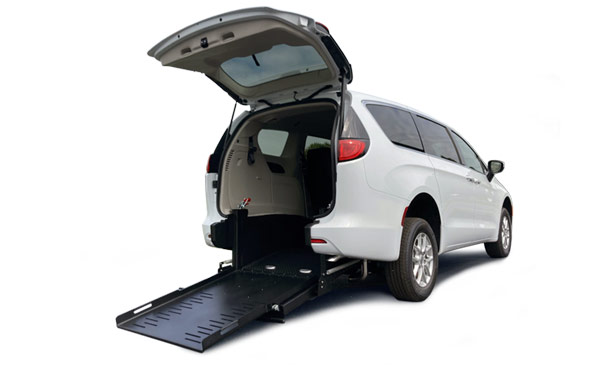 Rear entry wheelchair van