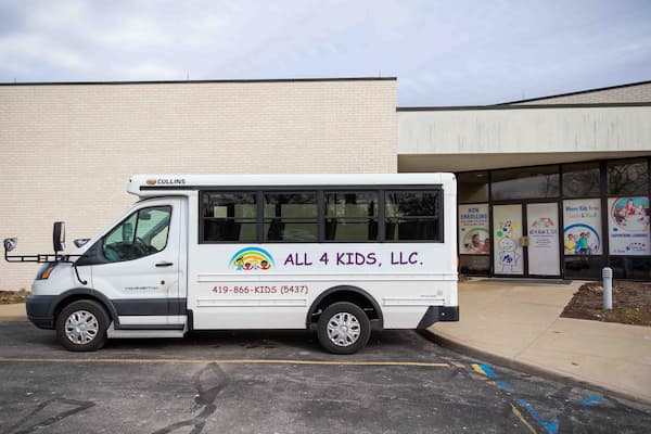 All 4 Kids child care bus serving the Holland, Ohio community